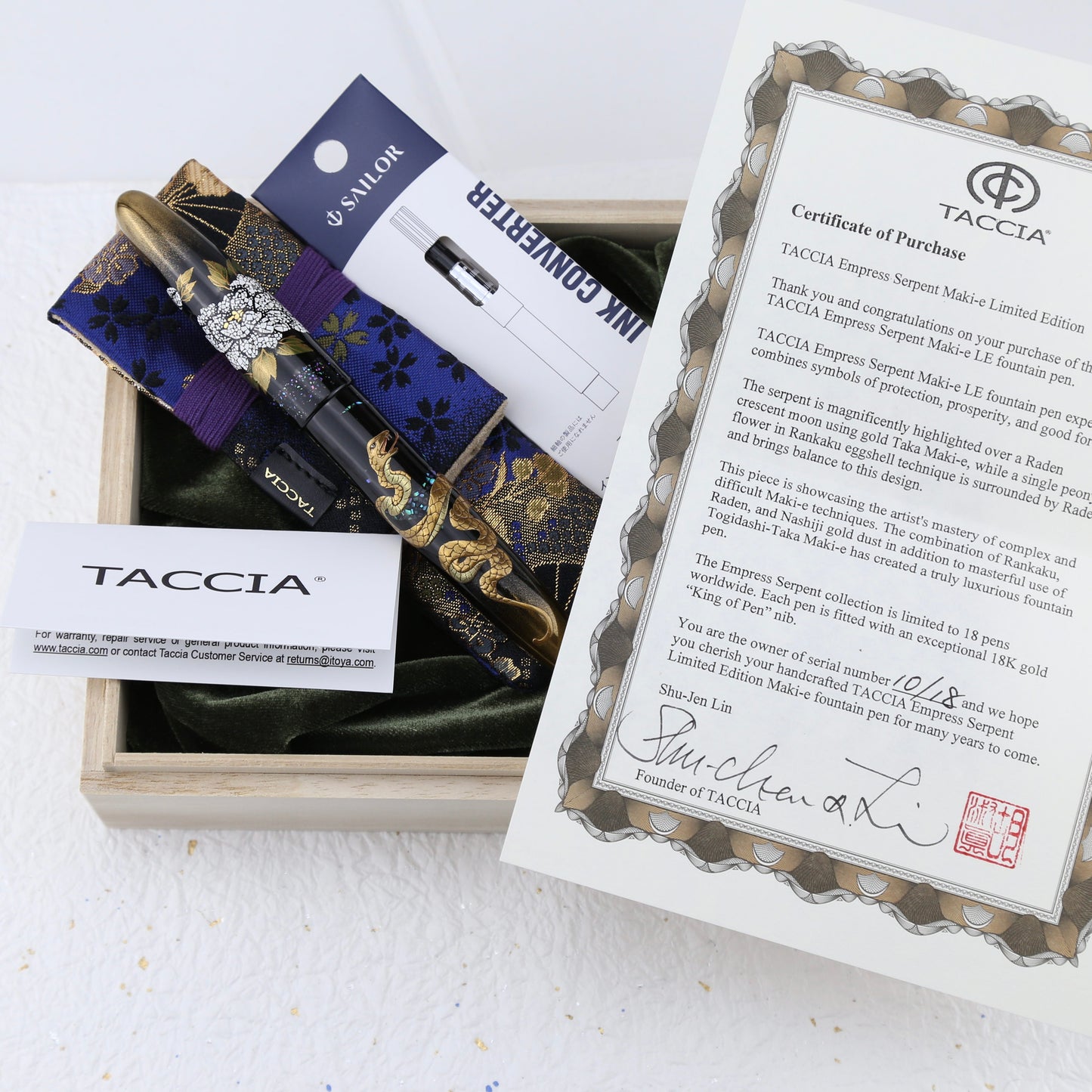 TACCIA Empress Serpent Limited Edition Fountain Pen