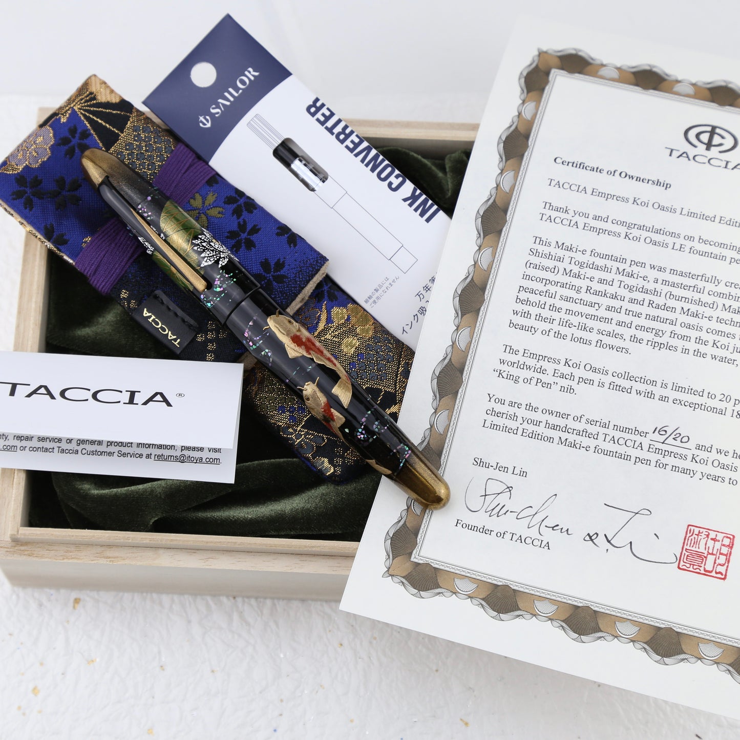TACCIA Empress Koi Oasis Limited Edition Fountain Pen