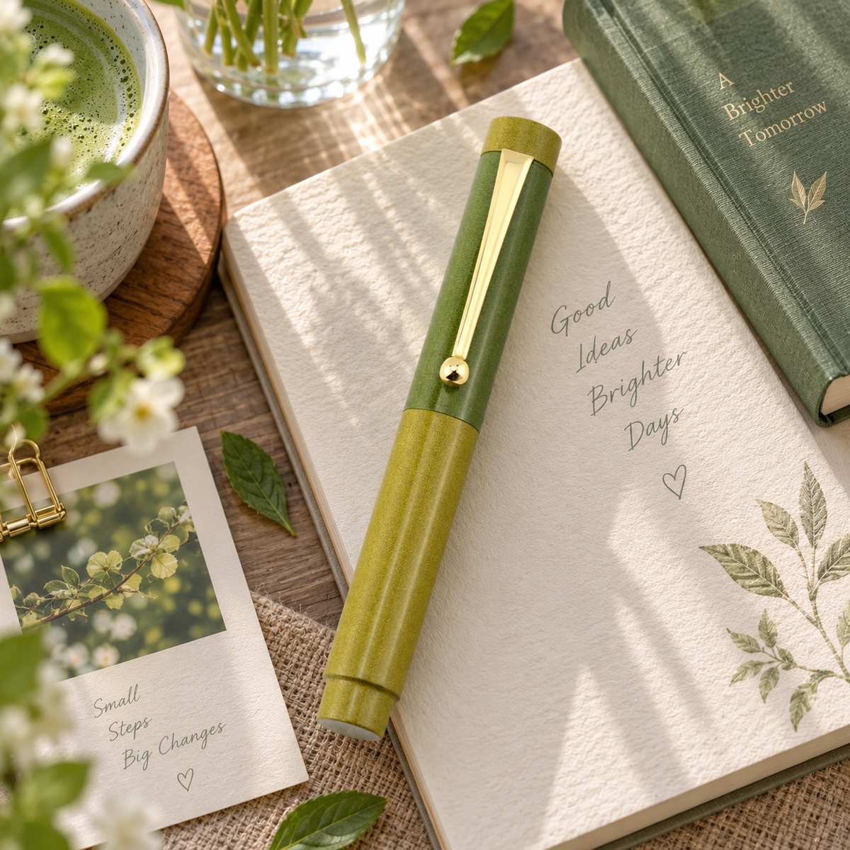 Poesie x Eboya Tan-Pen Limited Edition Fountain Pen – Lemon Candy