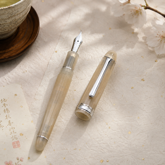 Platinum × Nagasawa Limited Edition Fountain Pen | Milk Tea Pearl