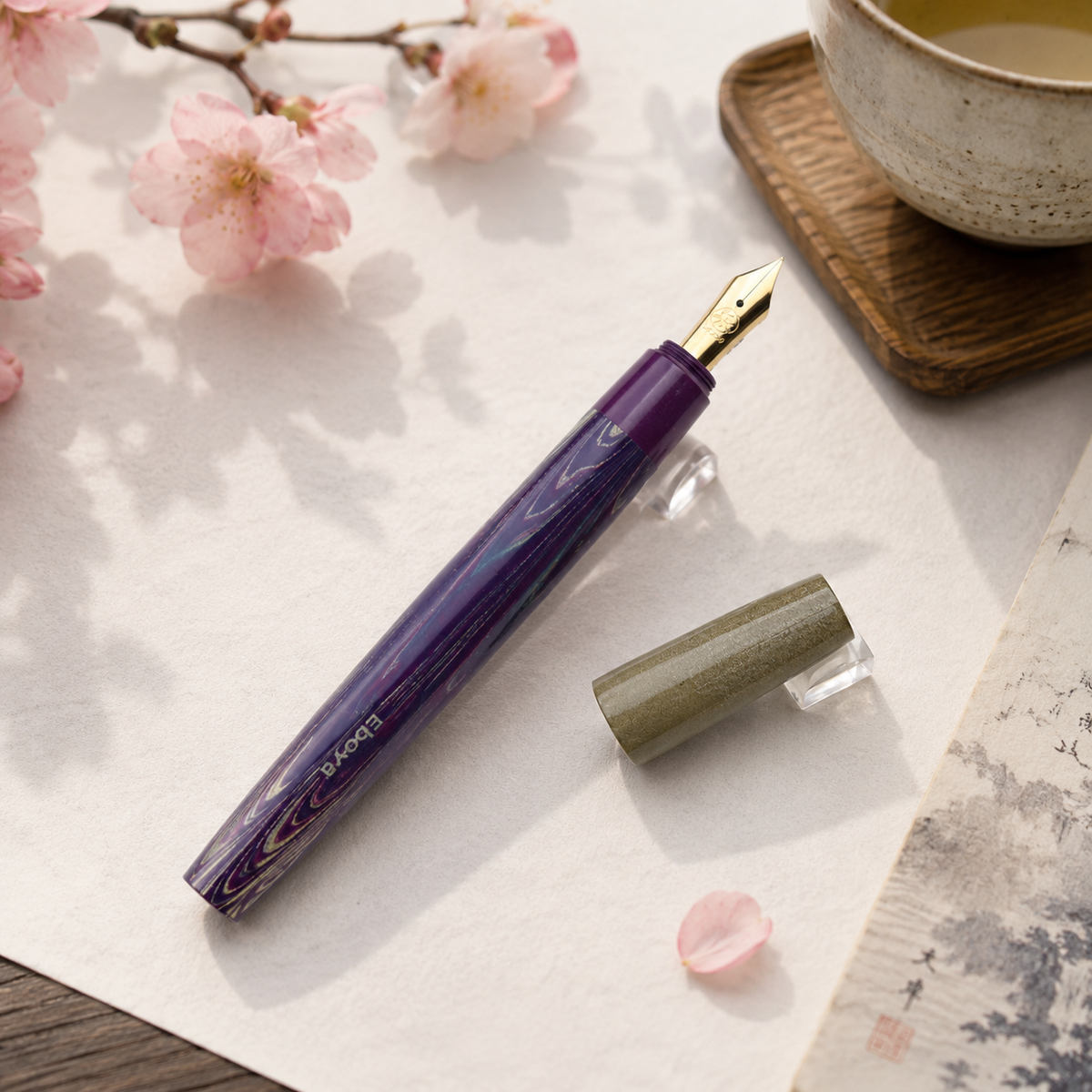 Poesie × Eboya Kobue "Aurora 2" Fountain Pen