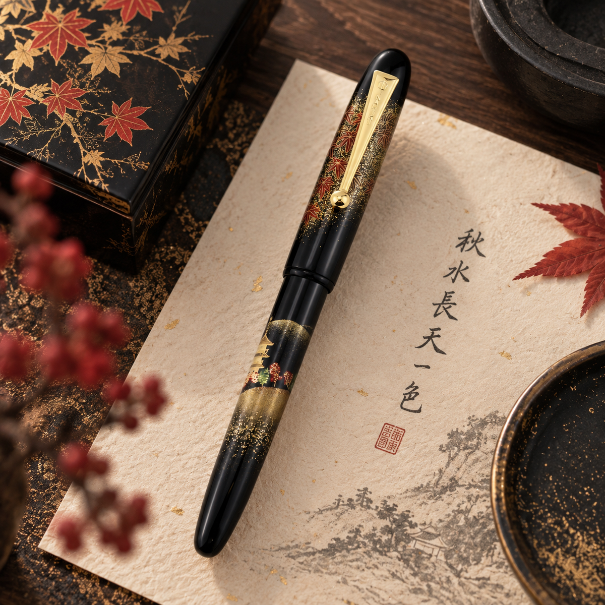 Namiki Yukari “Momiji” Maki-e Fountain Pen