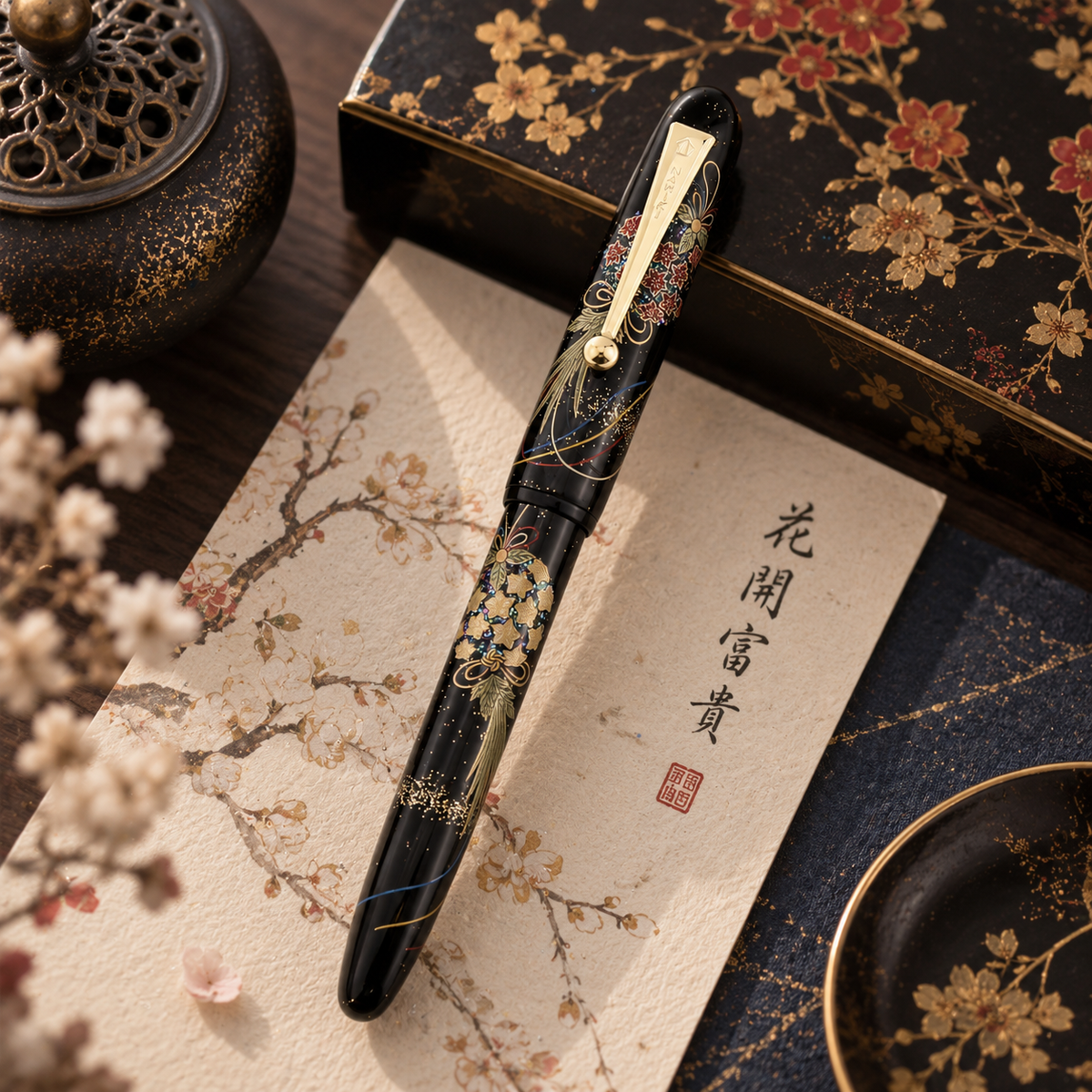 Namiki Yukari “Kusudama” Maki-e Fountain Pen