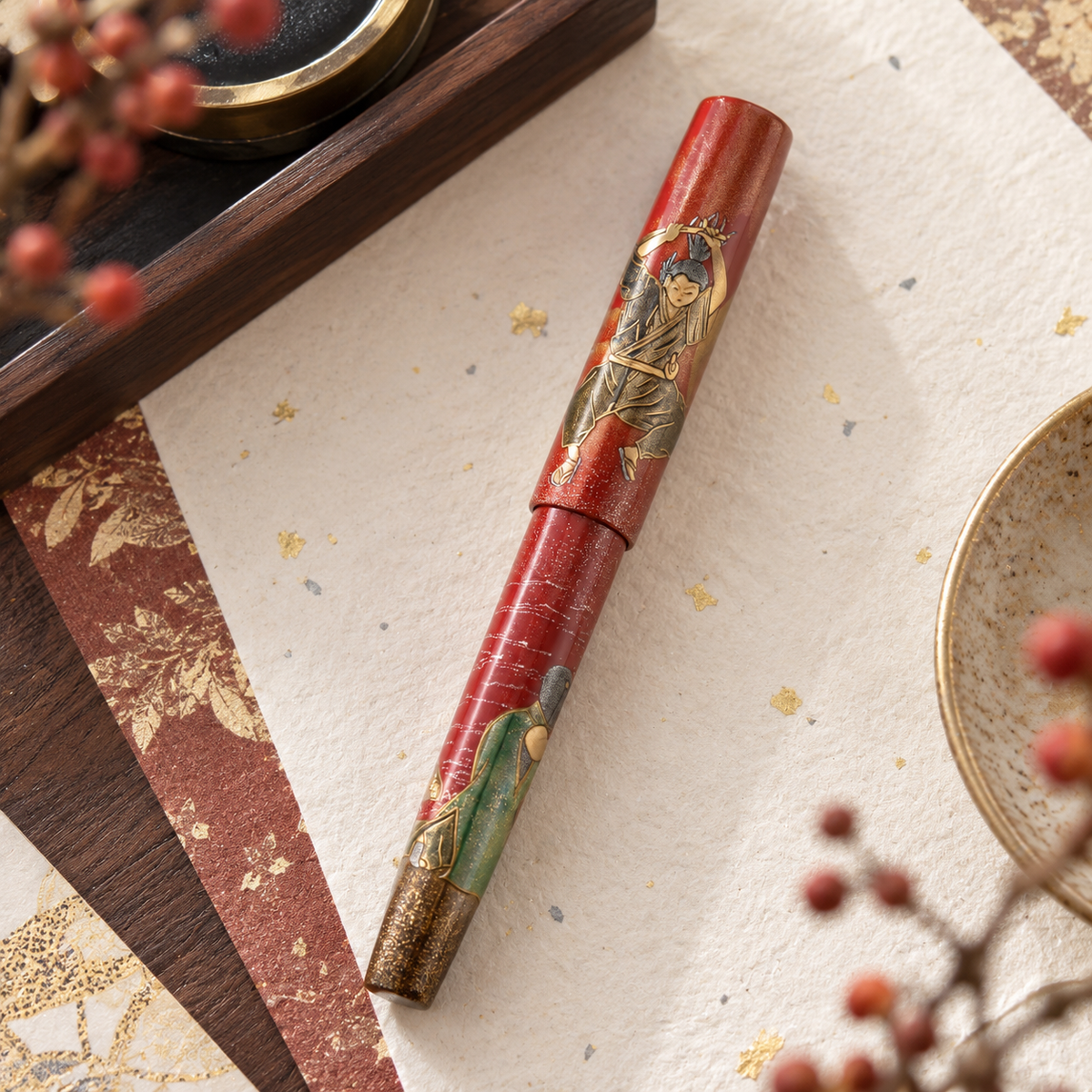 Sailor King of Pens Supreme Maki-e "Battle of Ganryujima" | Limited to 33 Pieces | 21K Gold Nib
