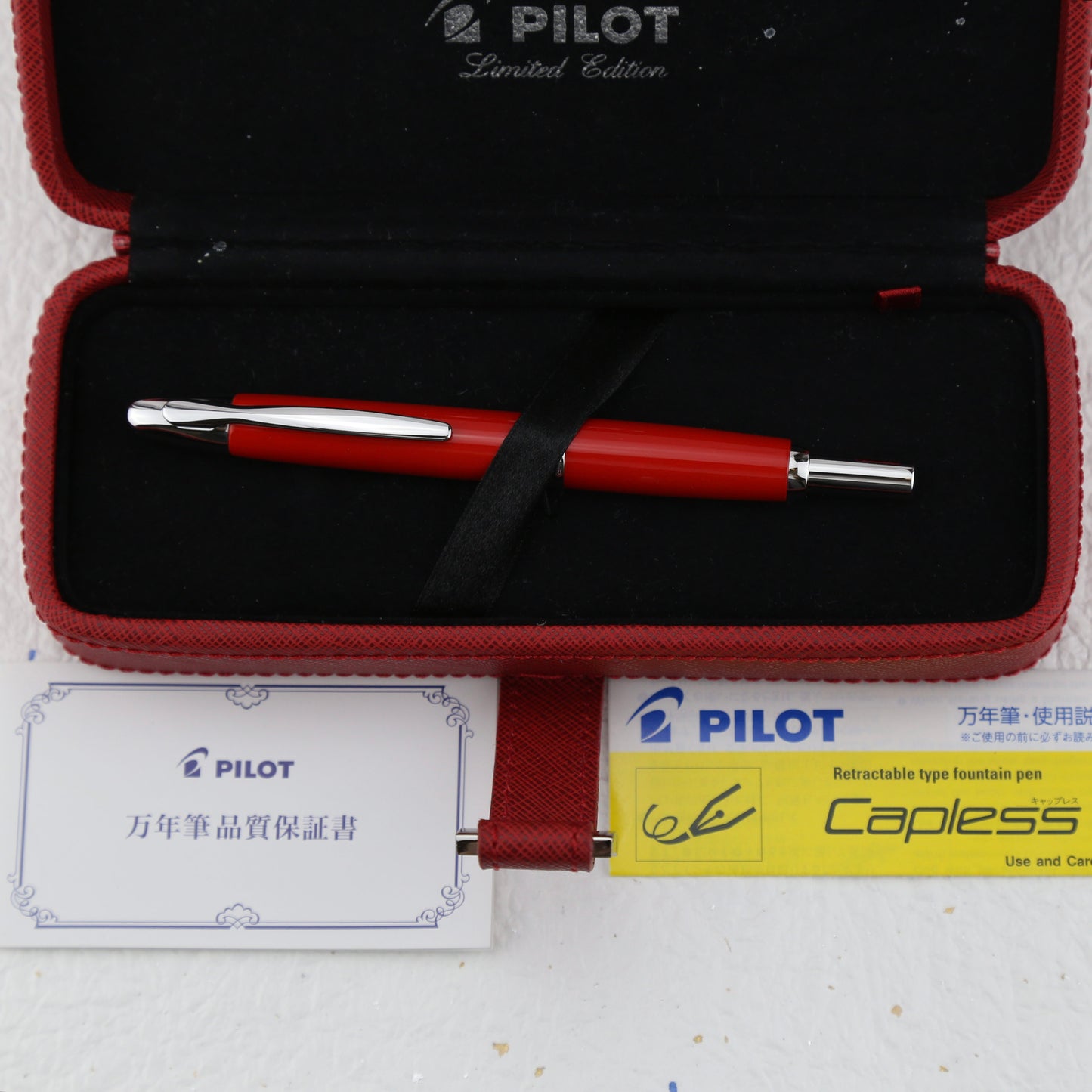 Pilot Capless 2009 Annual Limited Edition Vivid Red Fountain Pen