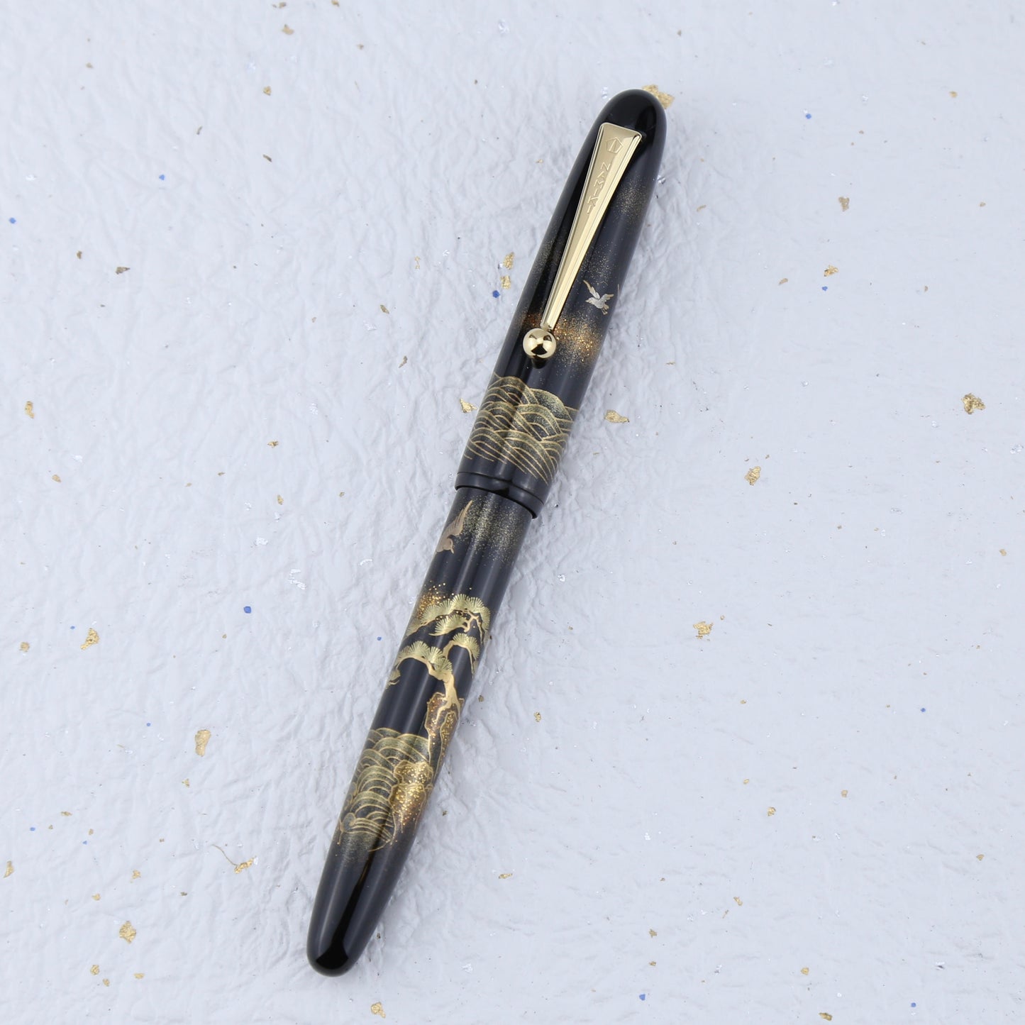 Namiki Wave and Plover Maki-e Fountain Pen