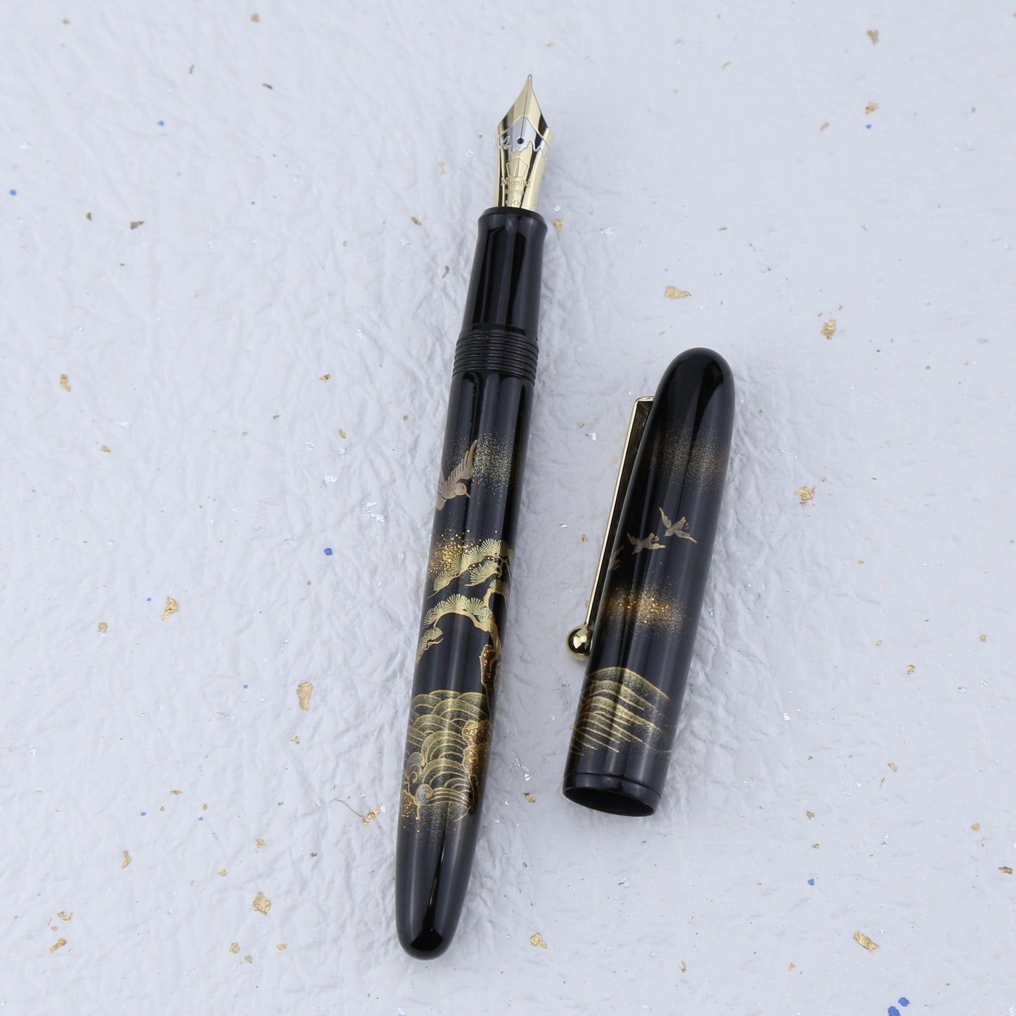 Namiki Wave and Plover Maki-e Fountain Pen