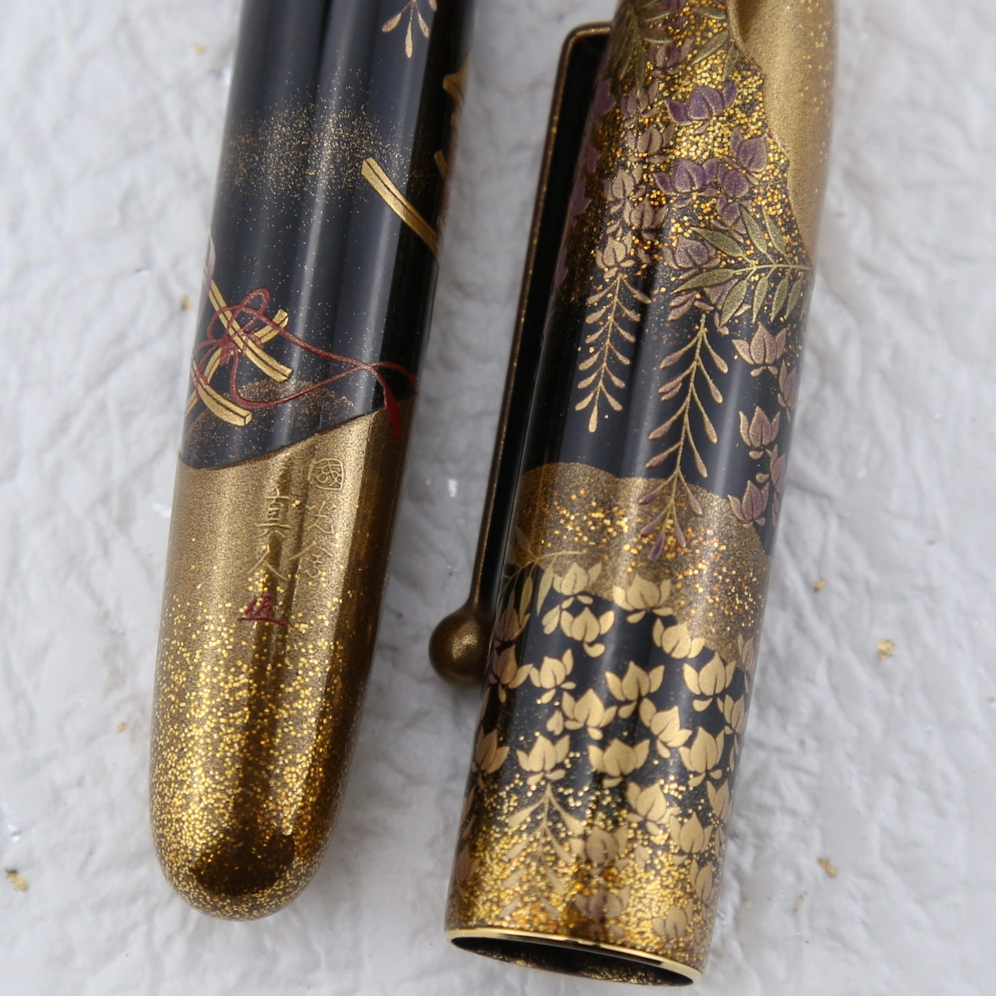 Namiki No. 20 Maki-e Fountain Pen — Court Carriage in Wisteria