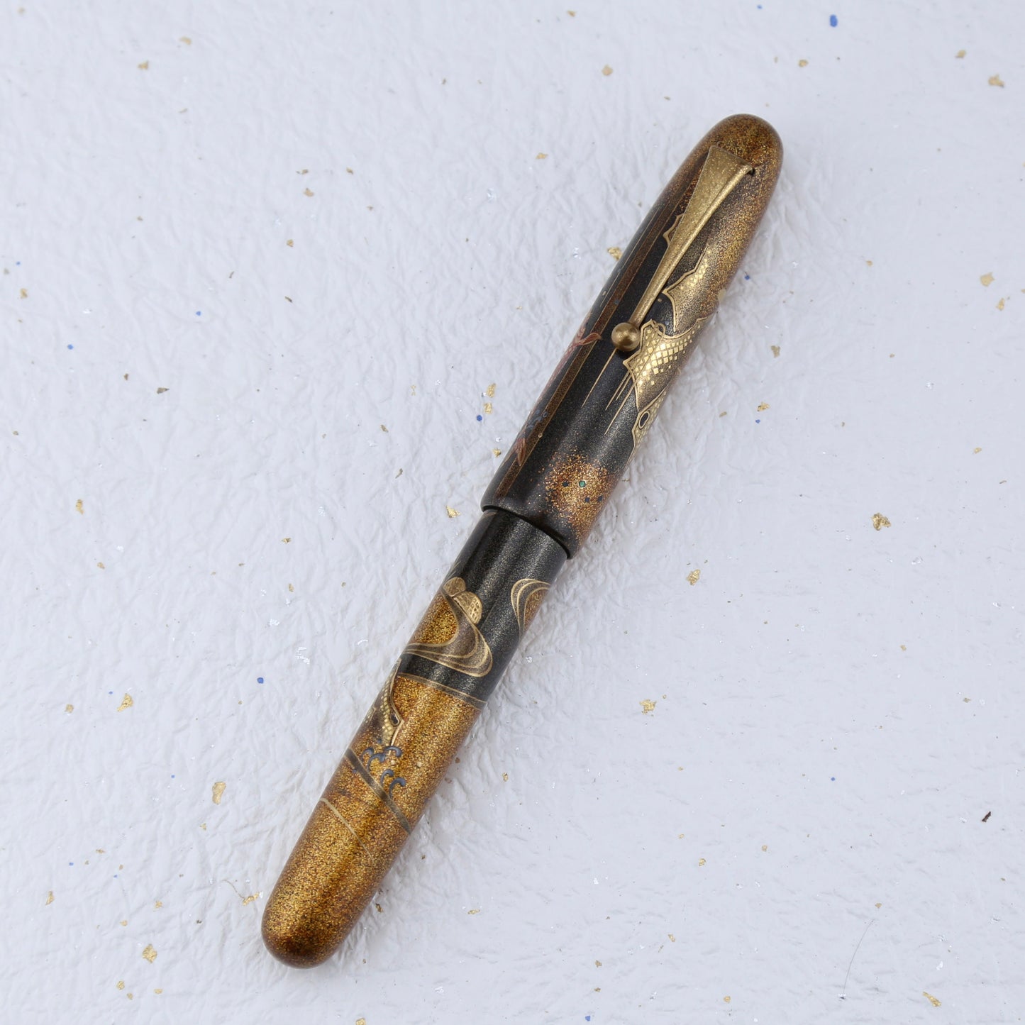 Namiki No. 50 Emperor Maki-e Fountain Pen — Carp on Waterfall