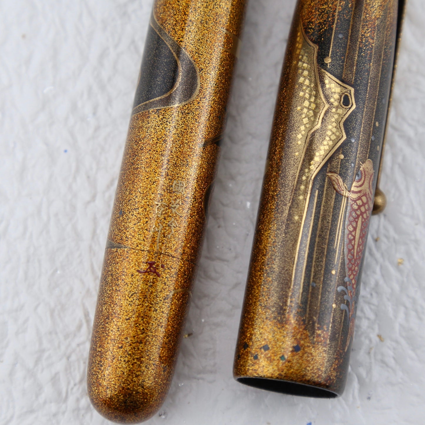 Namiki No. 50 Emperor Maki-e Fountain Pen — Carp on Waterfall