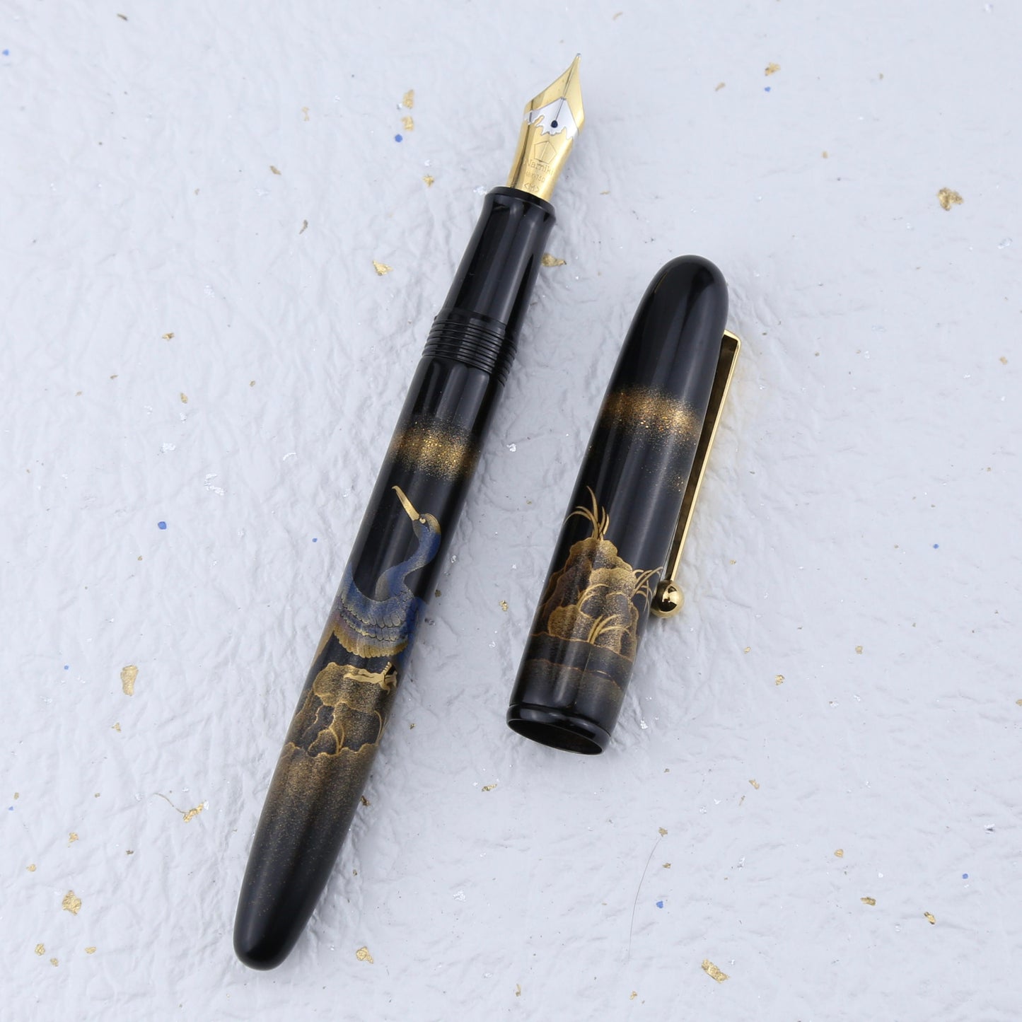 Namiki No. 10 Maki-e Fountain Pen — Pelican | By Norifumi | Discontinued