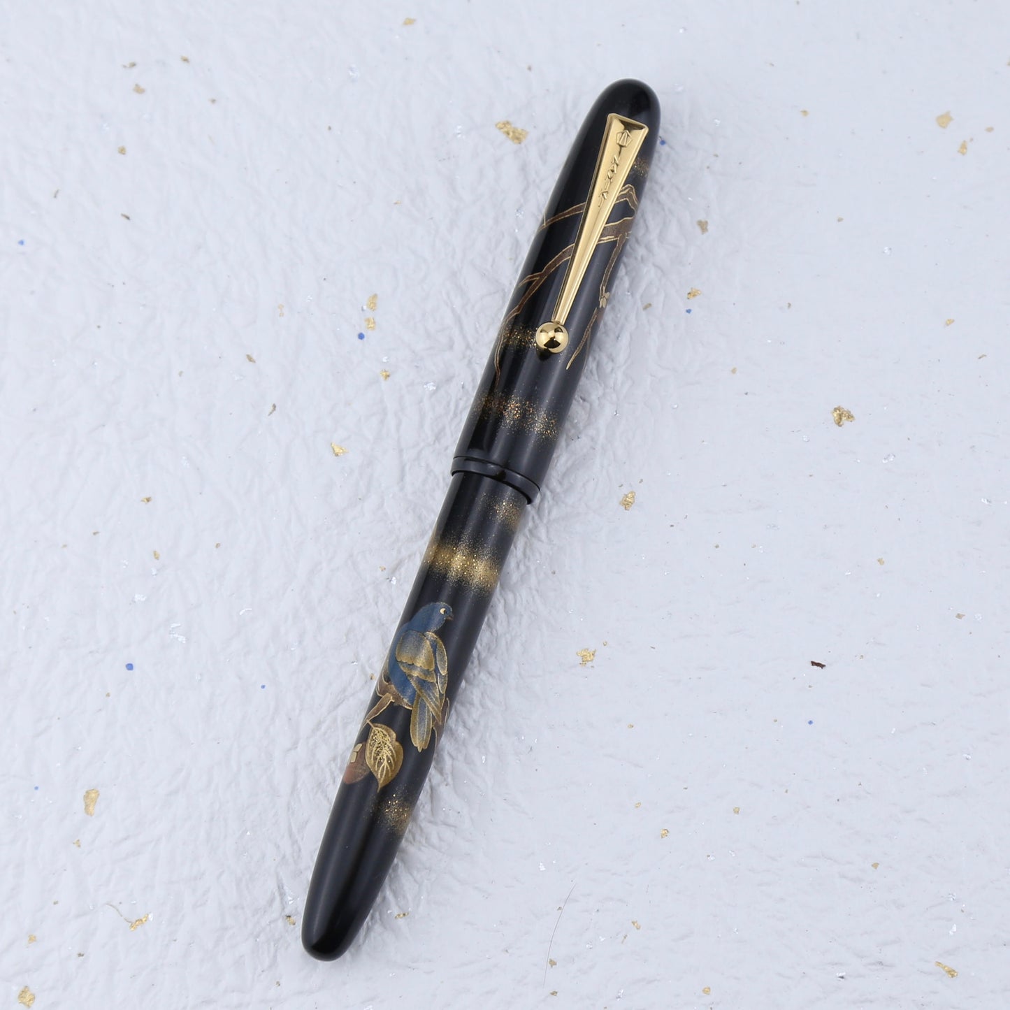 Namiki No. 10 Maki-e Fountain Pen — Pigeon & Persimmon | Discontinued