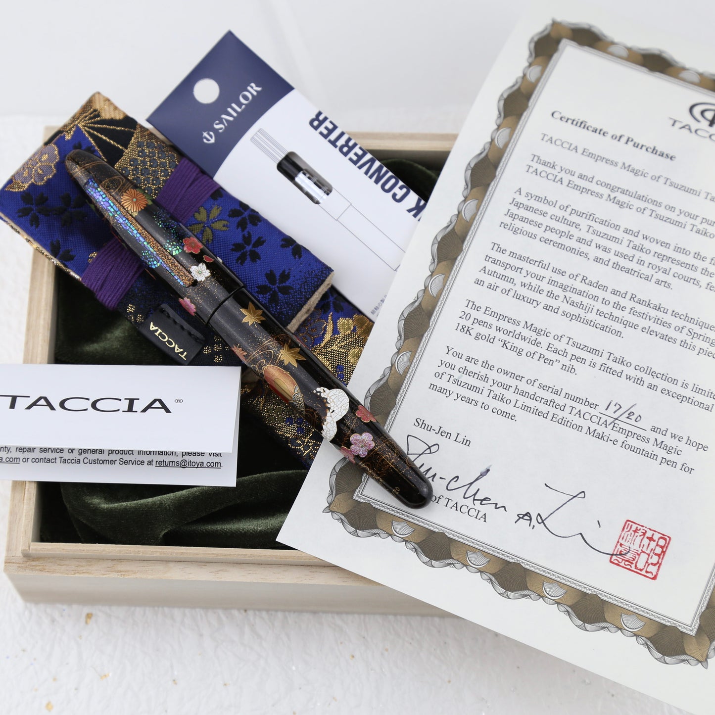 TACCIA Empress Magic of Tsuzumi Taiko Limited Edition Fountain Pen