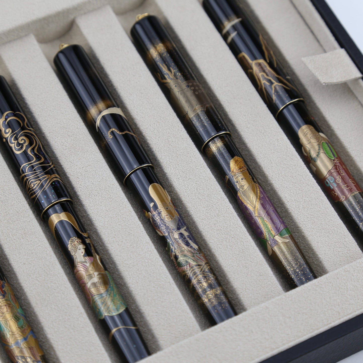 PILOT 100th Anniversary Seven Gods of Good Fortune Maki-e Complete Set