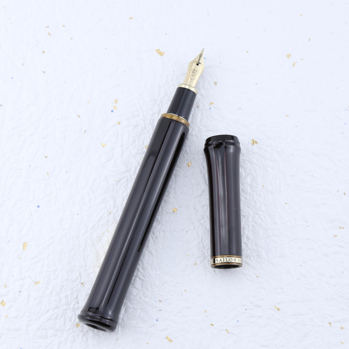 Sailor Susutake Urushi Kinji Maki-e Naginata Fountain Pen