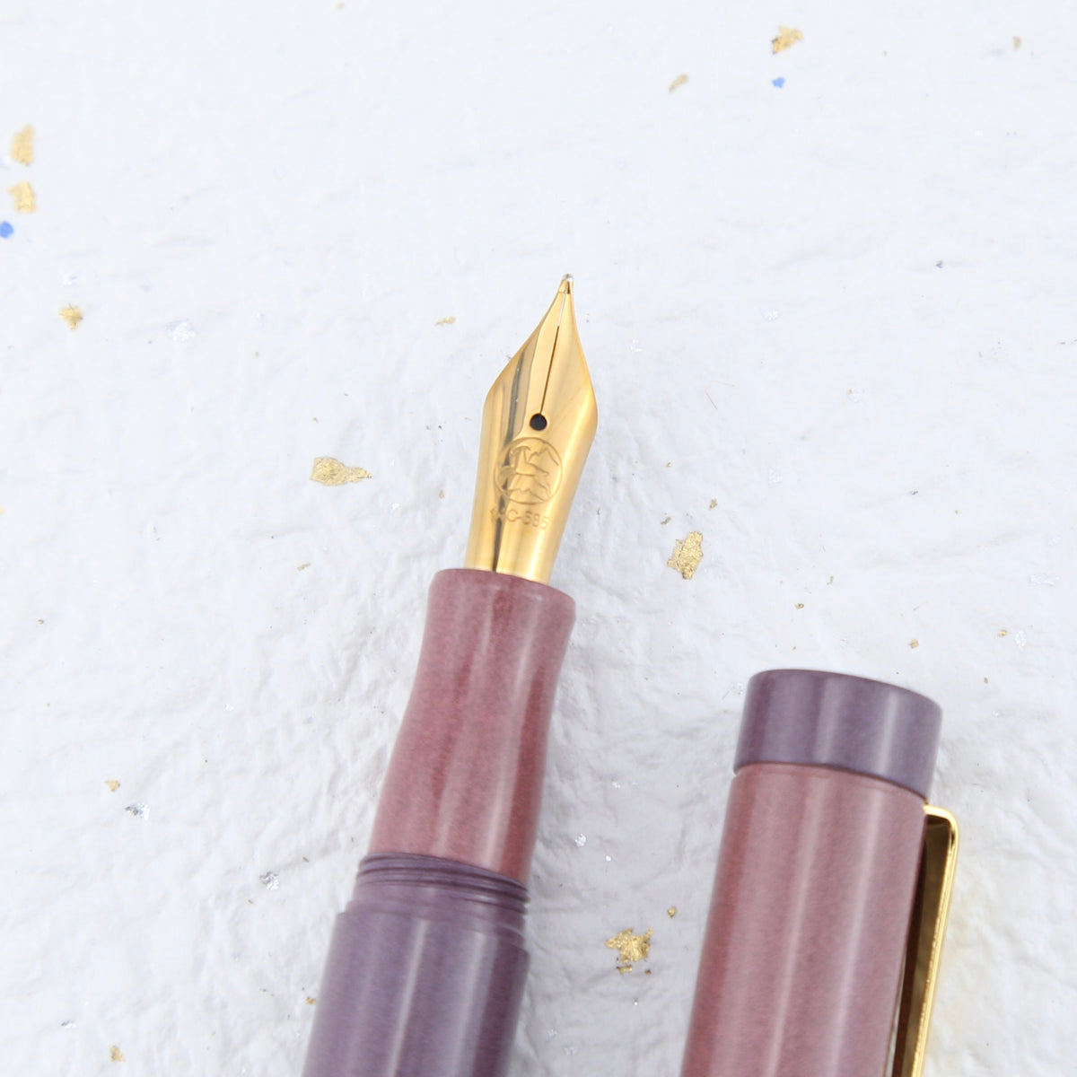 Poesie x Eboya Tan-Pen Limited Edition Fountain Pen – Peach Lavender