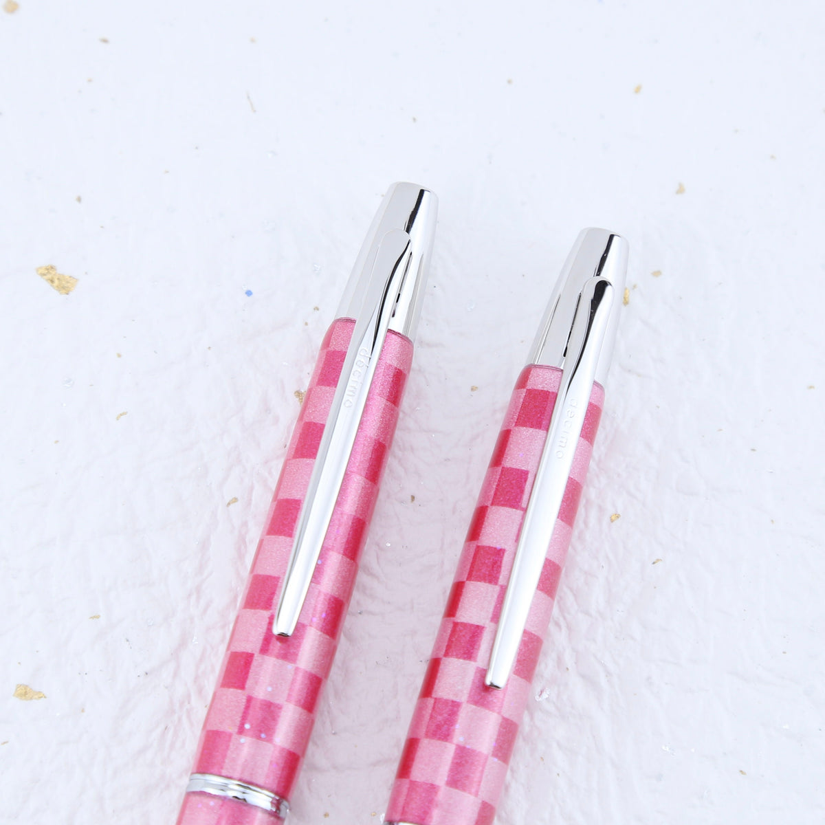 Capless Customised Decimo Pink Checkered Cat & Rabbit
