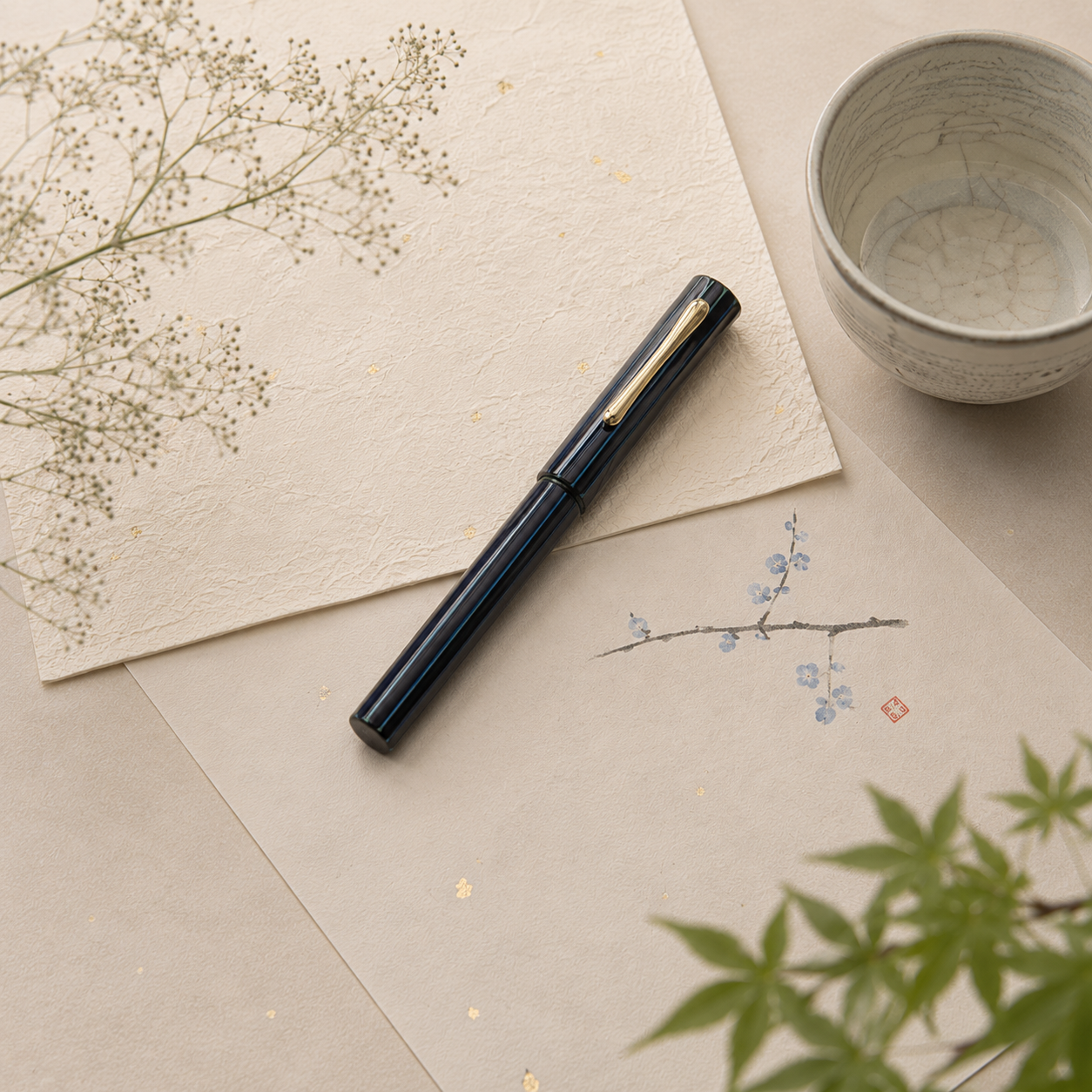 Taccia Kakutate “Asagi” Fountain Pen